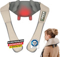 Donnerberg Nackenmassagegeräte, Schwarz, ® Proneck Nackenmassagegerät Kabellos, Shiatsu & Tiefenmassage, Massagegerät mit Wärme & Infrarot