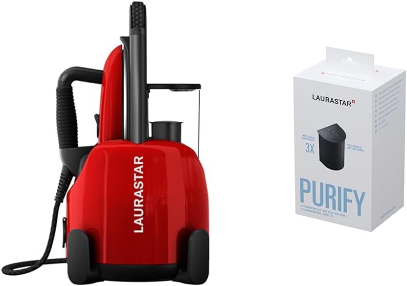 Laurastar Anti-Kalk Patronen, Rot, Lift Original Red & Kalkschutzkartuschen zur