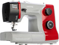 VERITAS Einfache Nähmaschinen, Grau/Rot, Nähmaschine Power Stitch PRO I 17 Stichprogramme I