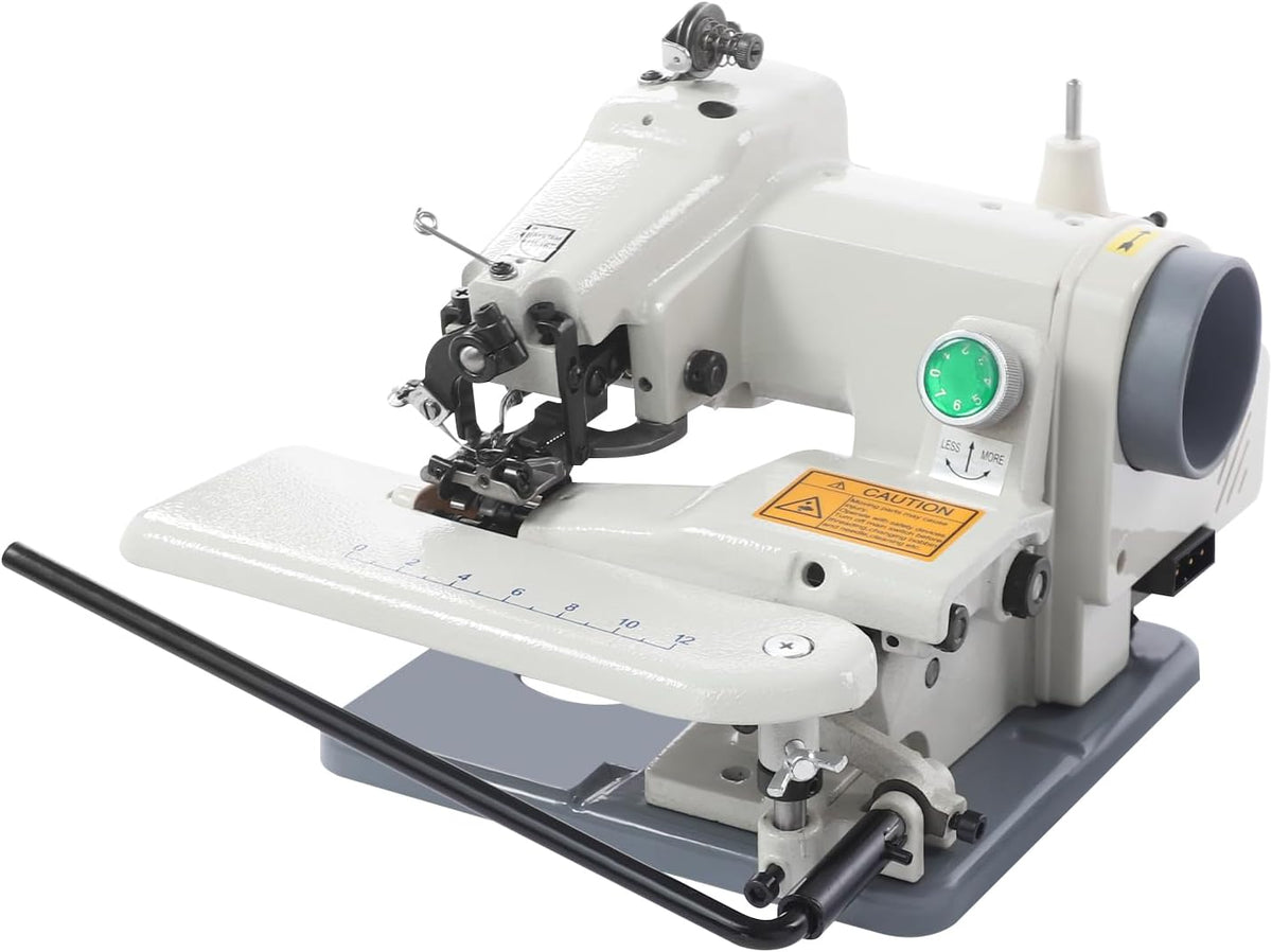 MELAQULY Blindstichmaschine, 100 W, Schwarz, Tragbare Haushaltsnähmaschine, Blindstich-Nähmaschine 1200 Stiche/min mit unsichtbarem