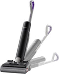 EUREKA Staubsauger, Schwarz, FloorShine 880 Nass Trockensauger Akku, 24 kPa Kabelloser mit Wischfunktion, 100°C Selbstreinigung