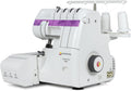 EFFEKTIV Overlock-Nähmaschinen, 120 W, Violett, Triumphator 1800X Overlocker, 2/3/4 Faden mit Differential, Vollmetallgestell