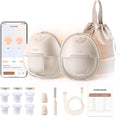 eufy Security Brustpumpen, Schwarz, Tragbare elektrische Milchpumpe S1, App-Gesteuerter Smart-Rhythmus, Mobile Ladetasche