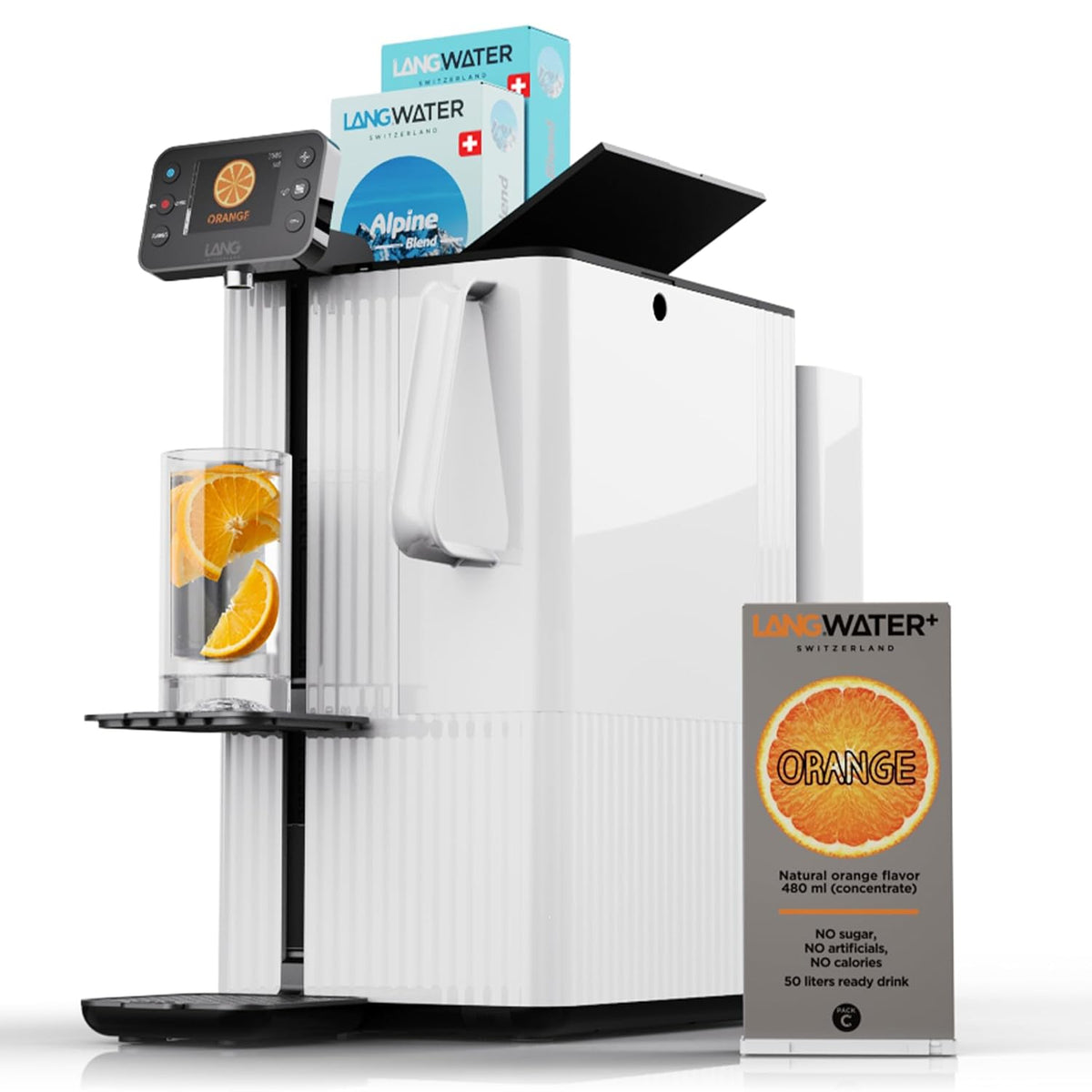 LANG Wasseraufbereiter, Orange, WATER Autisch Osmoseanlage mit anpassbarer Mineralisierung, Umkehrosmoseanlage mit UV
