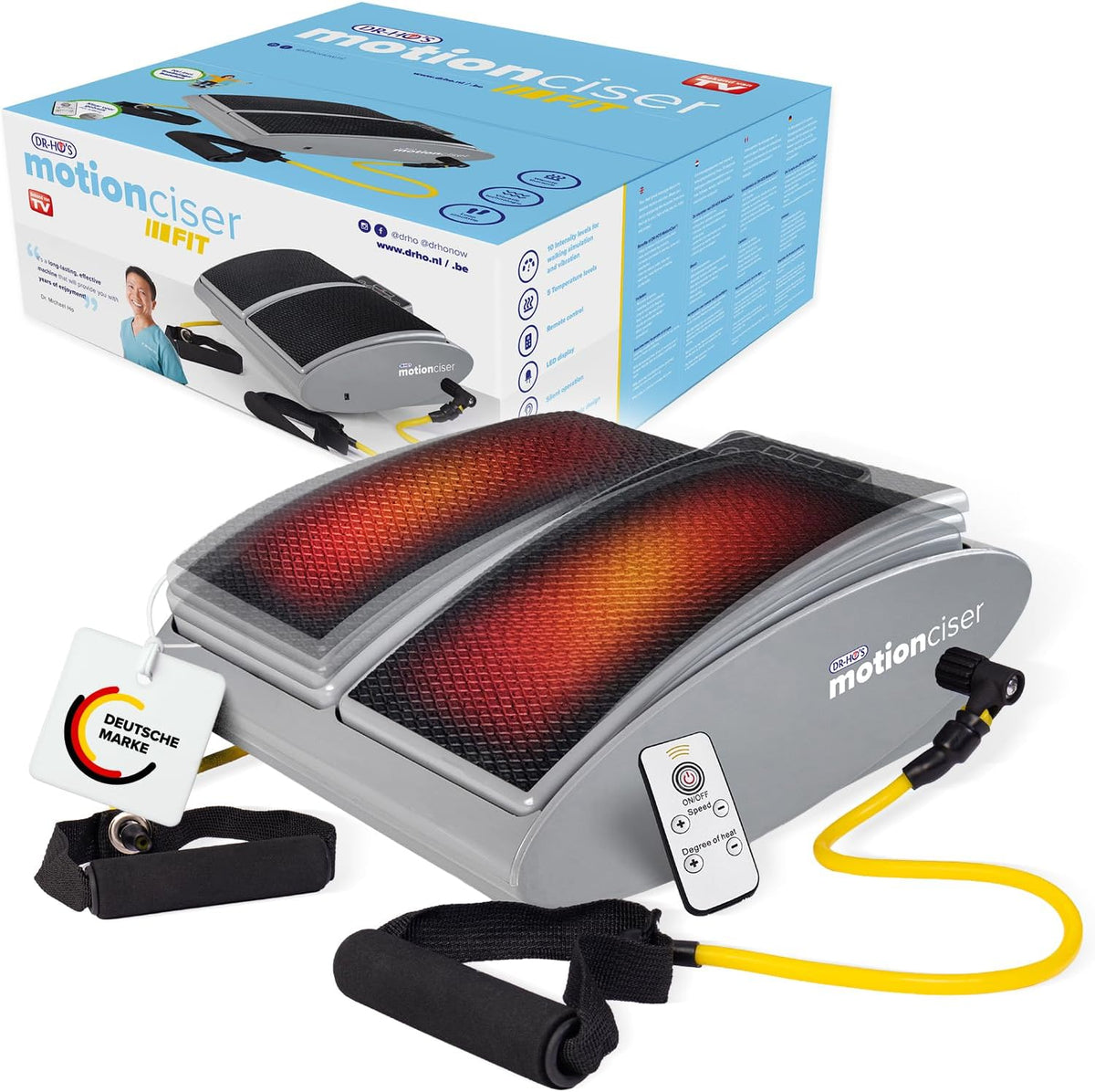DR-HO'S Fußmassagegeräte, Schwarz, DR. HO'S MotionCiser® Fit, Elektrisches Fußmassagegerät, Fussmassagegerät, Mit Gehsimulation