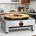 AityBuy Crepesmaker, 45 x 45 x 22 cm, Edelstahl und Eisen, Schwarz, Crêpes-Grillplatte Mit Antihaft-Platte, Crêpes-Maker