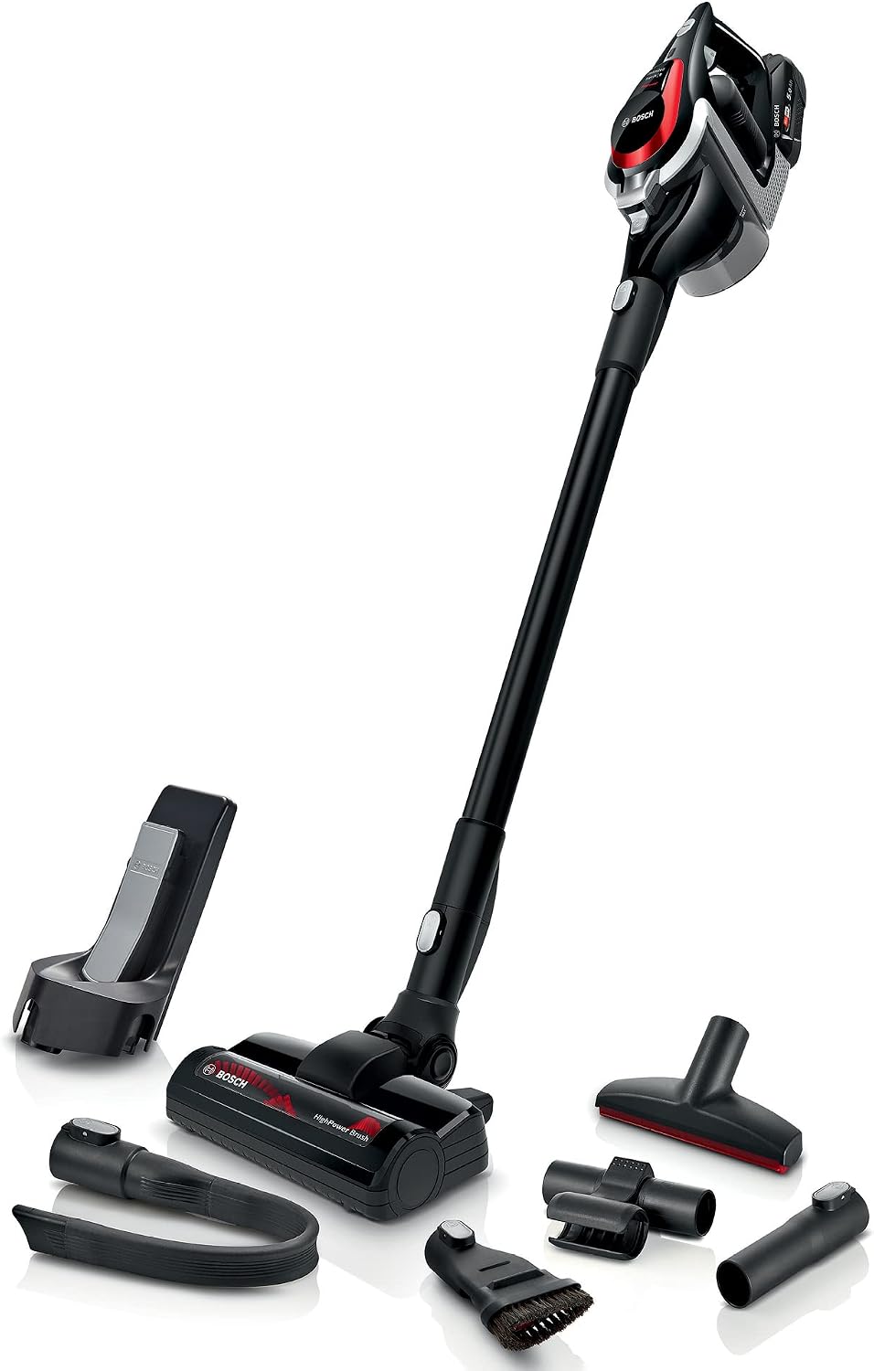 Bosch Staubsauger, Schwarz, Akku- Unlimited Serie 8 ProPower BSS81POW1, kabelloser Hand, beutellos, Hygiene-Filter