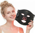 XSSNVV Geräte zur Faltenreduzierung & Anti-Aging-Geräte, Schwarz, LED Maske Gesicht mit 4 Modi für Anti-Aging, Hautklärung