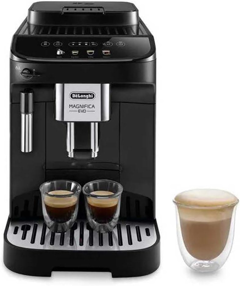 De'Longhi Kaffeevollautomat, Schwarz, Magnifica Evo ECAM290.22.B, Automatische Kaffeemaschine mit Milchaufschäumer