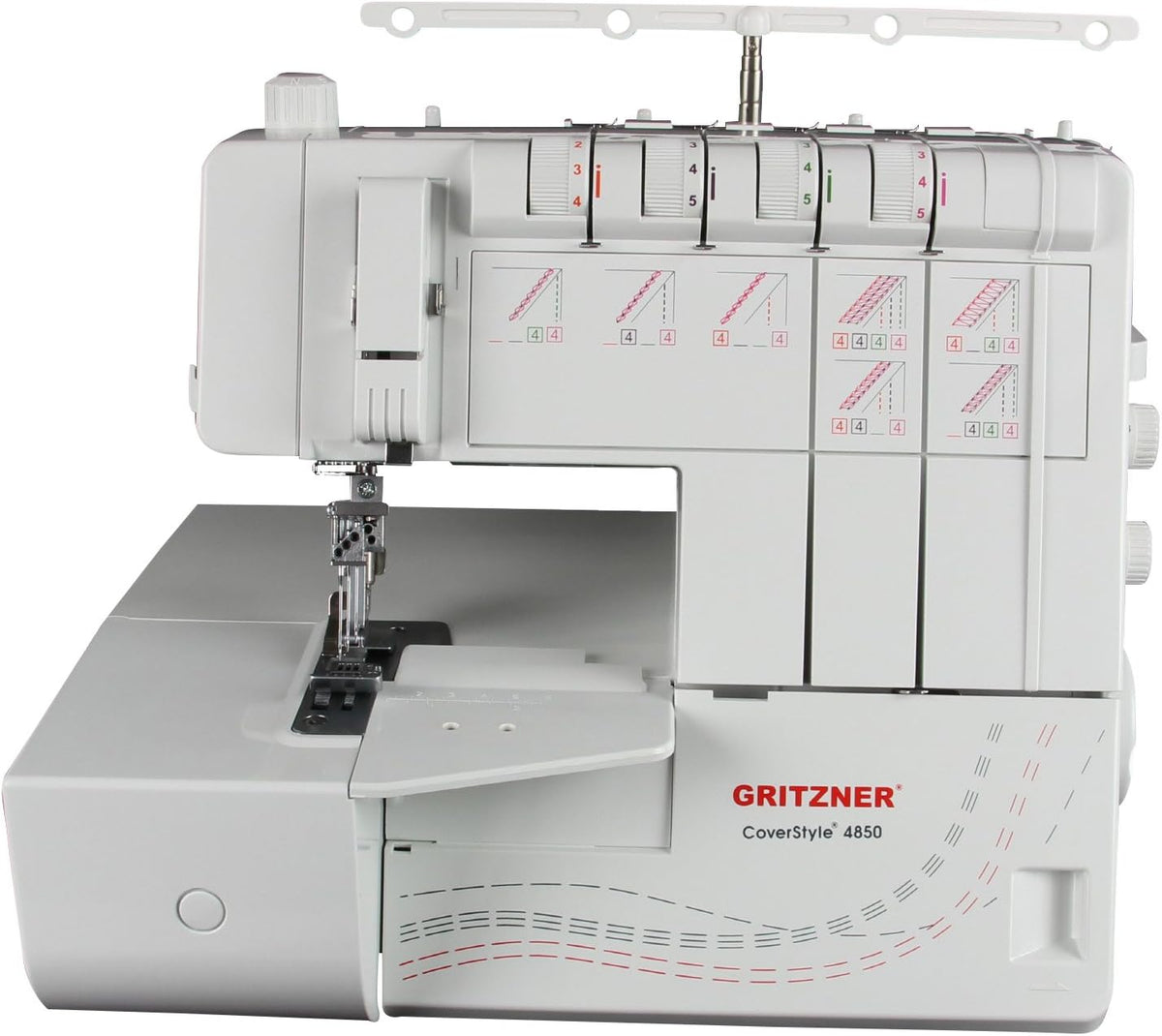 Gritzner Overlock-Nähmaschinen, Schwarz, CoverStyle 4850 COVERLOCK Nähmaschine