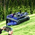 AIWEIYA Mähroboter, 55 cm, Schwarz, Fernsteuerung Rasenmäher Raupenfahrwerk - 4x4 Hybrid