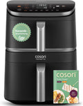 Cosori Heissluftfritteuse, 10,8 L, Schwarz, Airfryer, Turbo Tower Pro, Dual Blaze Tech