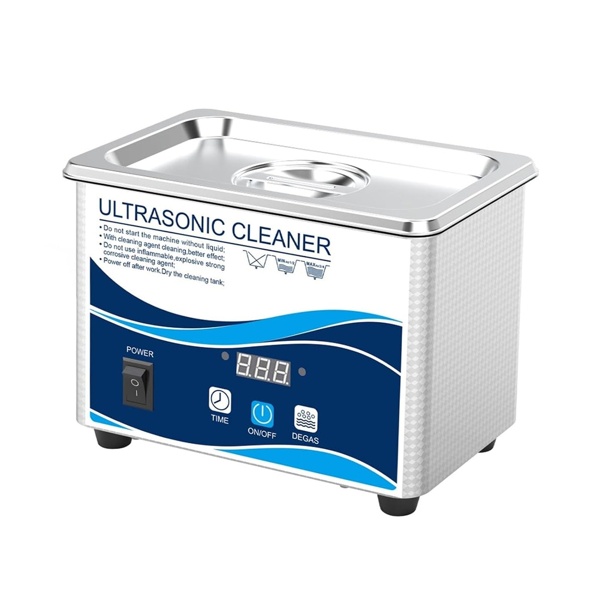 YFDGD Labor-Reinigungsartikel, 60 W, Schwarz, Digitaler Timer, Sonicator, Schmuck, Münzen, Teile