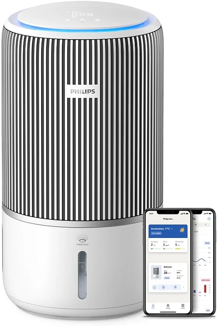 PHILIPS Dunstabzugshaube, Weiß, AC3420/10 PureProtect Water 3400 Series Smart 2-in-1