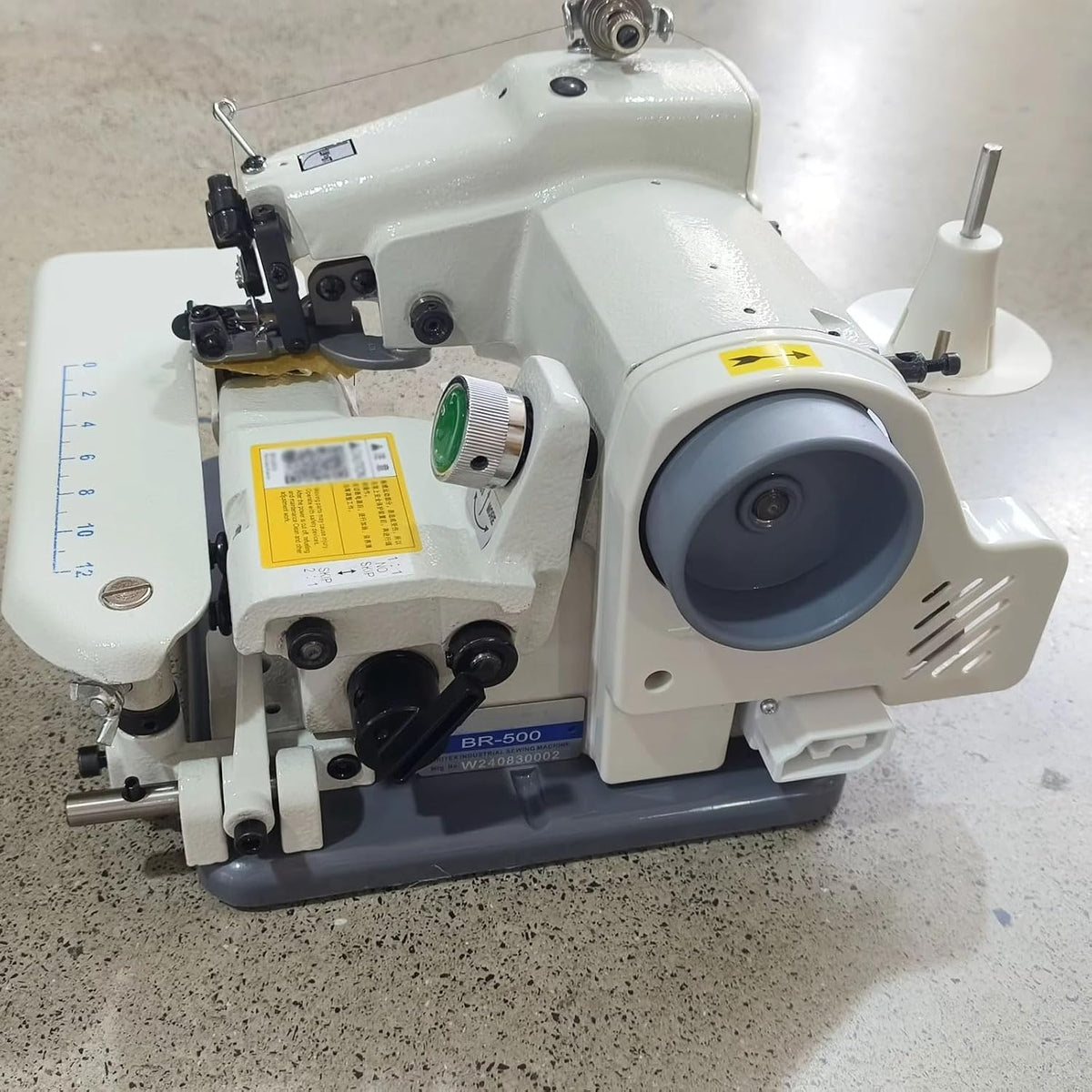 BDJSN Blindstichmaschine, 8 Mm, Schwarz, Mit Direktantrieb Für Den Heimgebrauch, Nadelabstand 3, 1200 U/min Elektrische Nähstickmaschine Mit Pedal