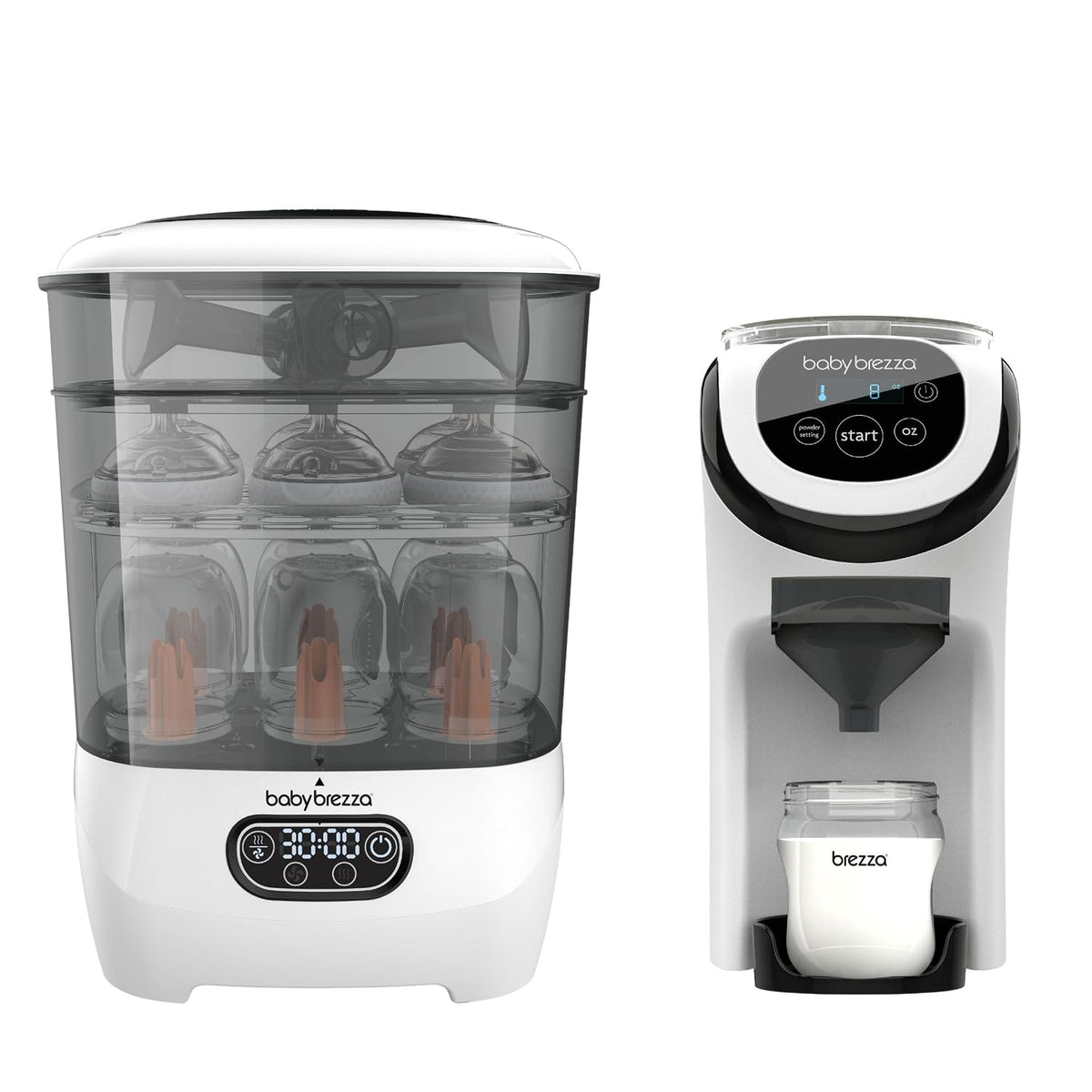 Baby Brezza Sterilisatoren, Grau, Sterilisator & automatischer flaschenzubereiter, Automatische flaschenzubereitung & hygienisches