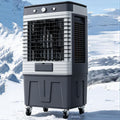 Verdunstungsluftkühler Mobiles Klimagerät, 80 L, Weiß, Tragbarer Kühlventilator mit 3 Geschwindigkeiten, 120° Oszillation