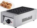 GESAIDES Takoyaki Maker, 255 x 455 x 160 mm, 2 kW, Schwarz, Kommerzieller Takoyaki-Maker, Rundes Waffeleisen, Takoyaki-Grill-Maker