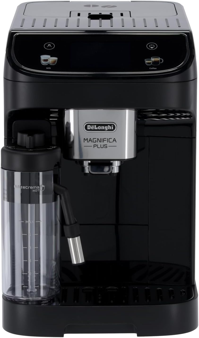 De'Longhi Kaffeevollautomat, Schwarz, Magnifica Plus ECAM320.60.B, LatteCrema Hot System für Automatischen Cappuccino