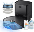 Ultenic Saugroboter, 3,5 L, Schwarz, T20 Pro mit Wischfunktion 8000 Pa, Staubsauger Roboter mit Absaugstation, Staub für Tierhaare Teppich Böden
