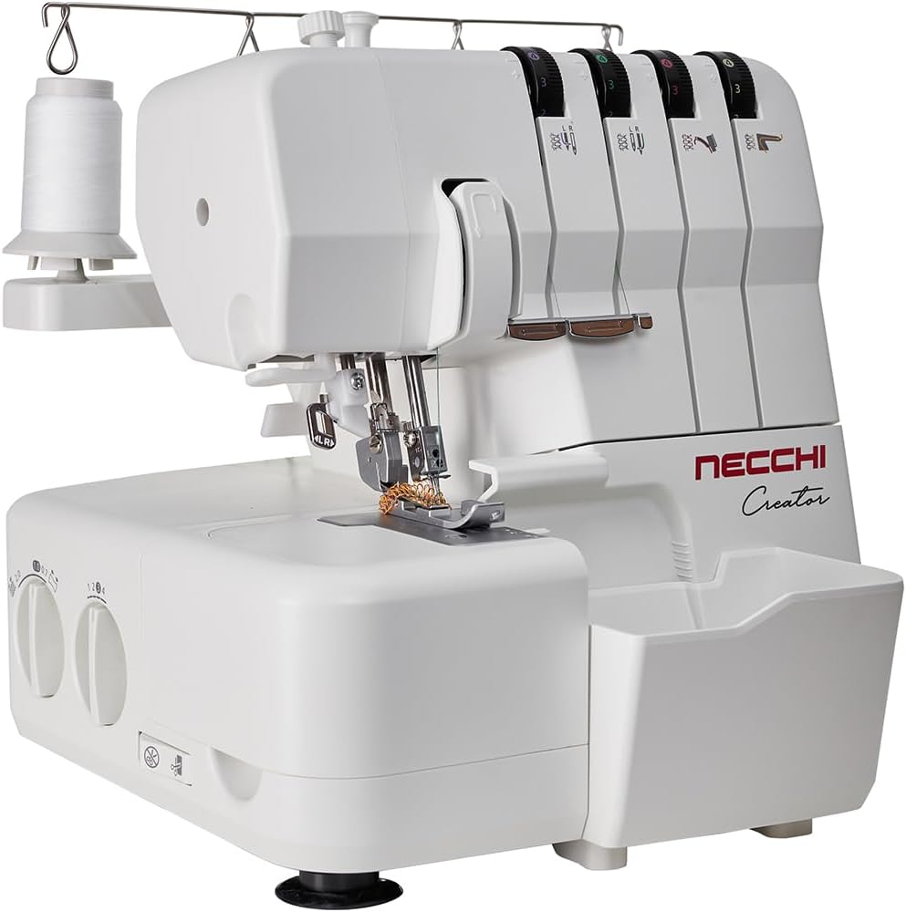 Necchi Overlock-Nähmaschinen, Schwarz, C12 Overlockmaschine