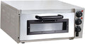 GS Multitrade Pizzaofen, Silber, elektrisch aus Edelstahl mit Pizzastein 1 Kammer 2000 Watt
