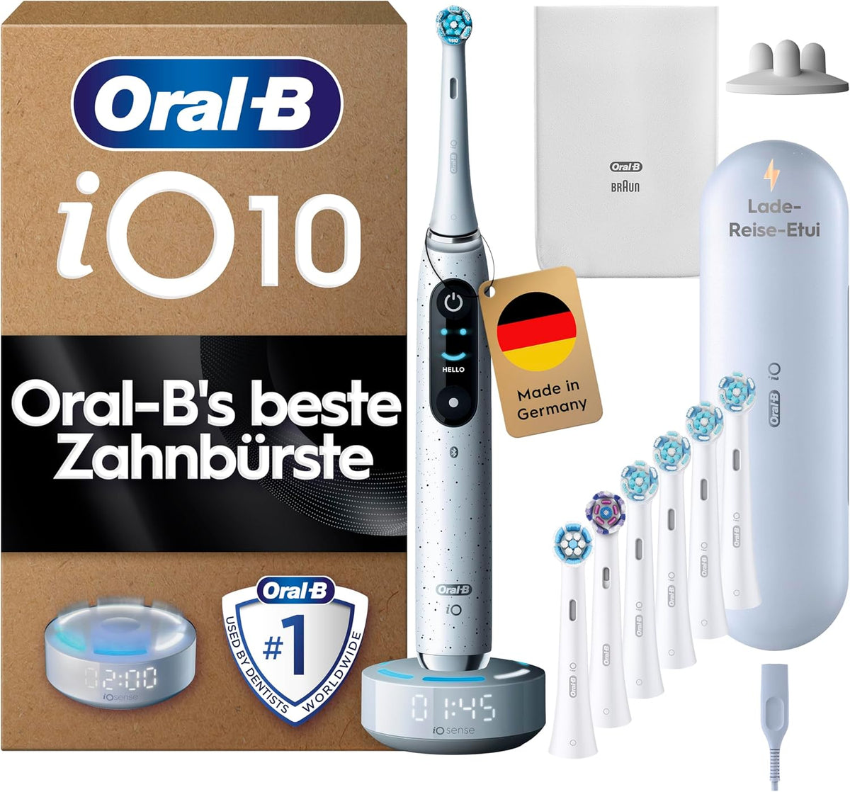 Oral-B Rotierend, Weiß, iO Series 10 Elektrische Zahnbürste PLUS Ausgewählte