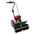 SICHENSH Kehrer, 56 cm, Aluminium, Stahl, Nylon, Schwarz, 43CC Kehrmaschine Benzin 2-Takt Motorbesen Kehrbesen Benz
