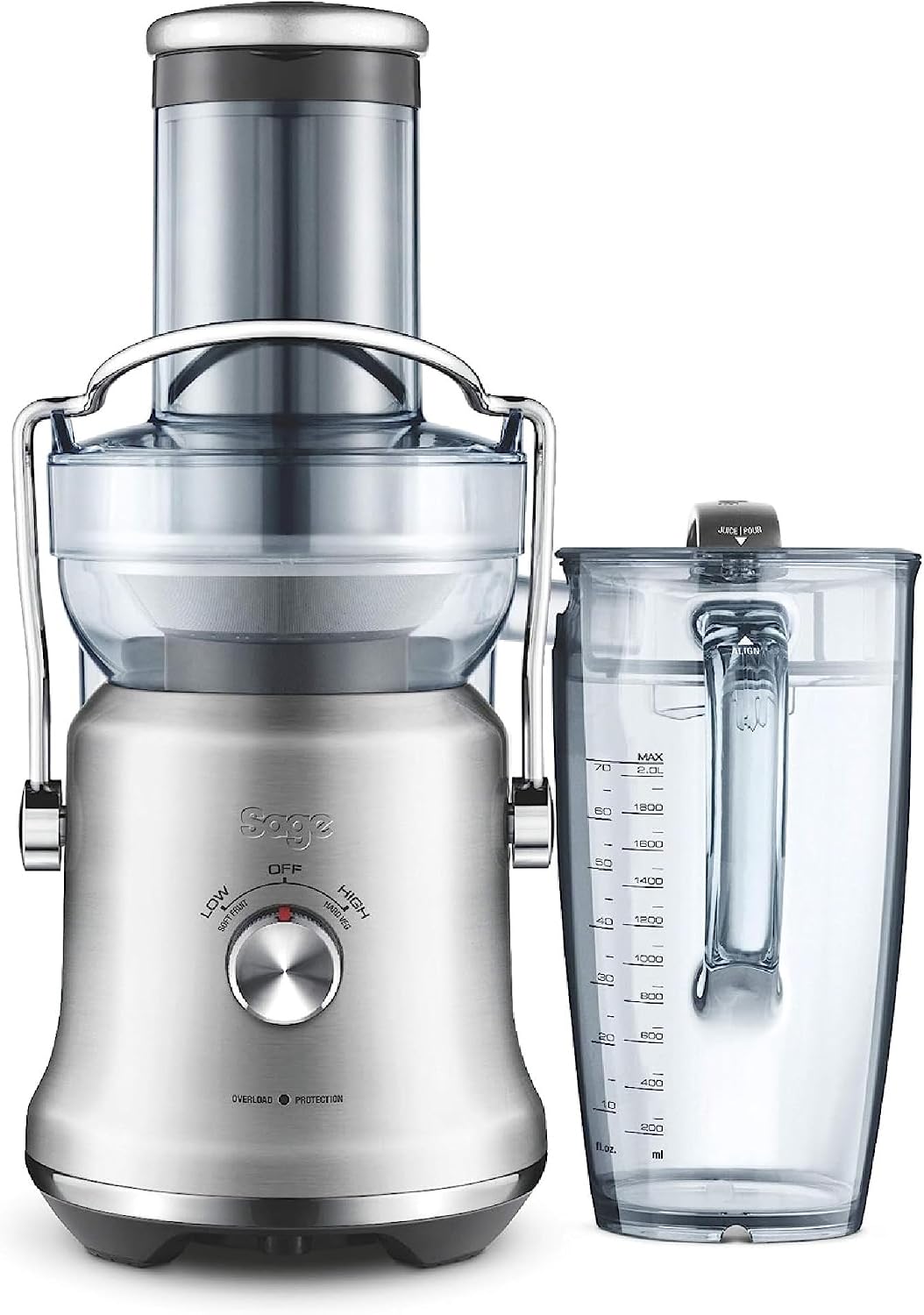 Sage Zentrifugal-Entsafter, Silber, The Nutri Juicer Cold Plus, Gebürsteter Edelstahl