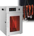 LQQYJSM Dörrautomaten, 1000 W, 800 W, 5KG, Silber, Fleischtrockner Für Zuhause, Led-Bedienfeld, Großraum-Dörrgerät Für Gewerbliche Lebensmittel