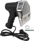 CHEOTIME Elektromesser, 20 x 16 x 16 cm/7,87 x 6,30 x 6,30 Zoll, 220 V, 80 W, ABS, Edelstahl, Schwarz