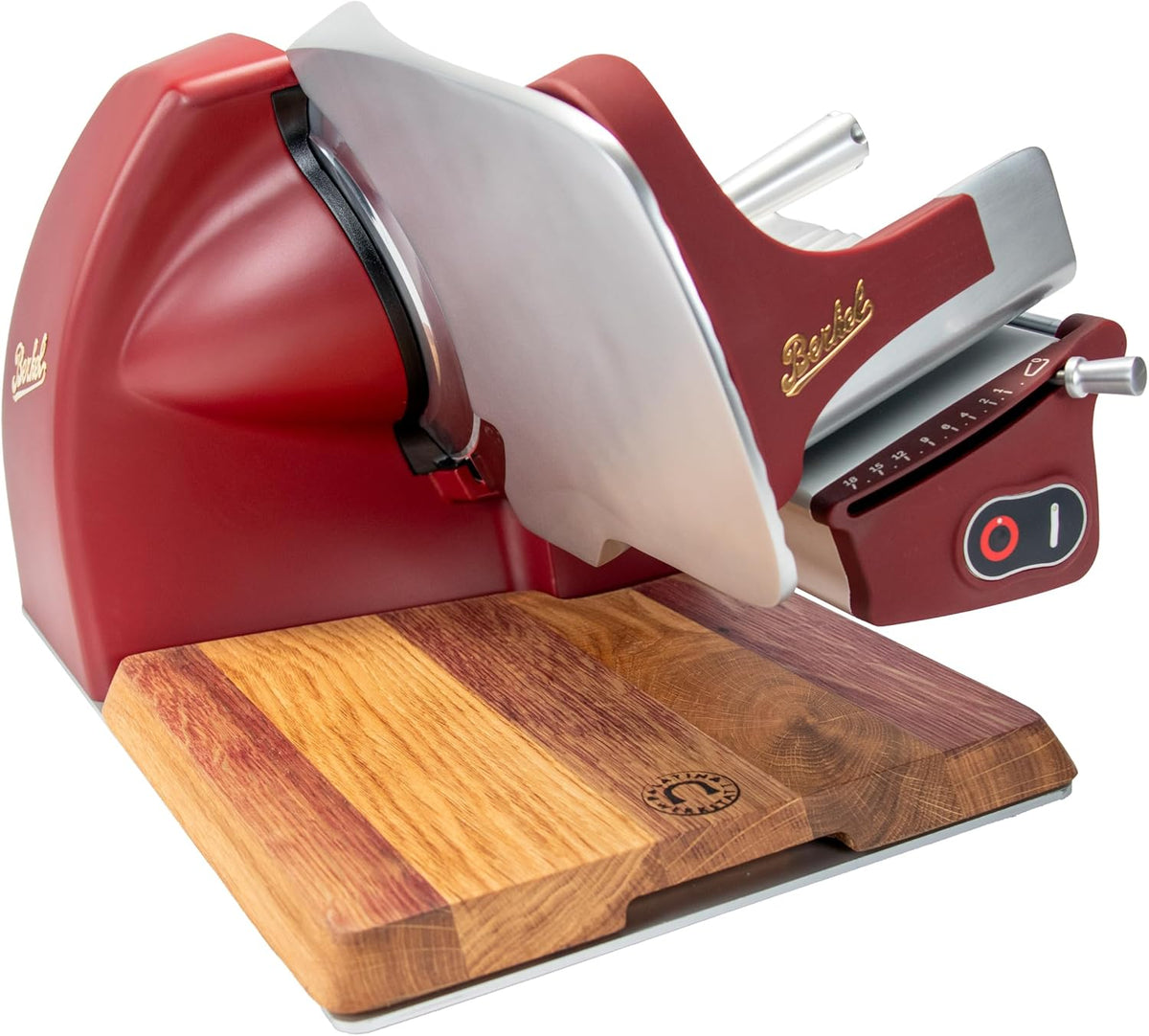 Palatina Werkstatt Allesschneider, Rot, Berkel Home Line 200 Plus Aufschnittmaschine, Matt, Elektrisch & Kompakt