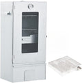 Runheo Powerstation, 44,5x29x83 cm, Verzinkter Stahl, Glas, Transparent, Räucherofen mit Kaltrauchgenerator aus verzinktem Stahl